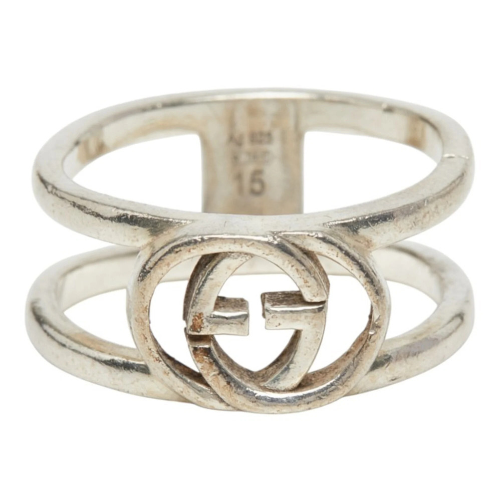 Gucci Interlocking G Ring, Silver (SV925), Women's Ring